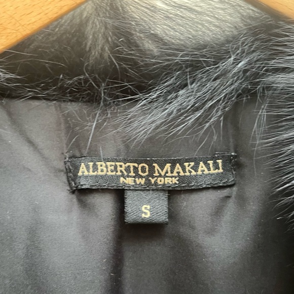 Alberto Makali - Genuine Fur Vest / Waistcoat - Black - Small - NWOT - REAL FUR - Picture 6 of 16